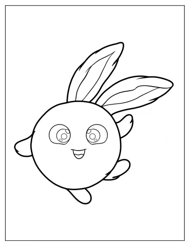 Simple Hopper Coloring Page For Kids