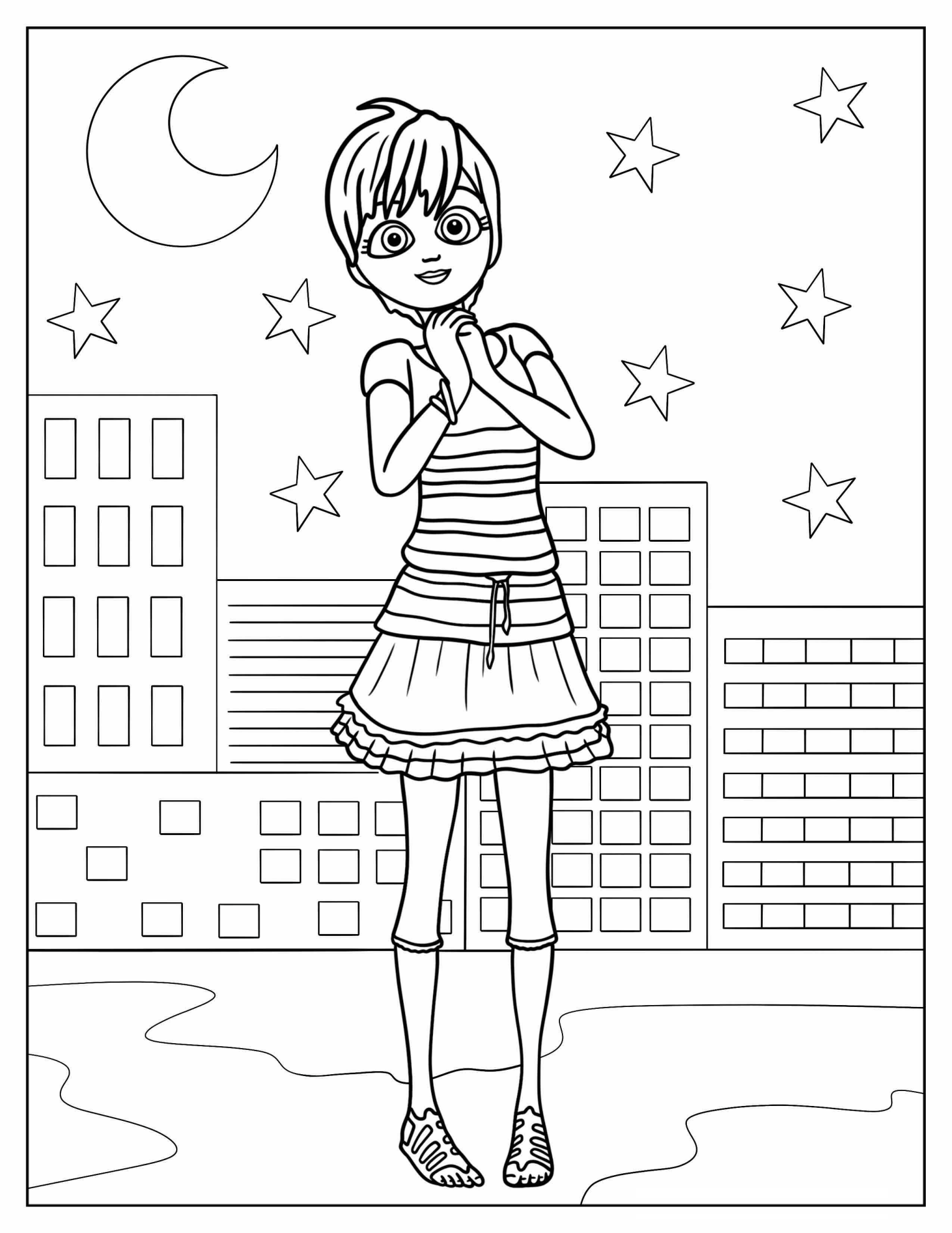Excited Rose Lavillant Coloring Sheet