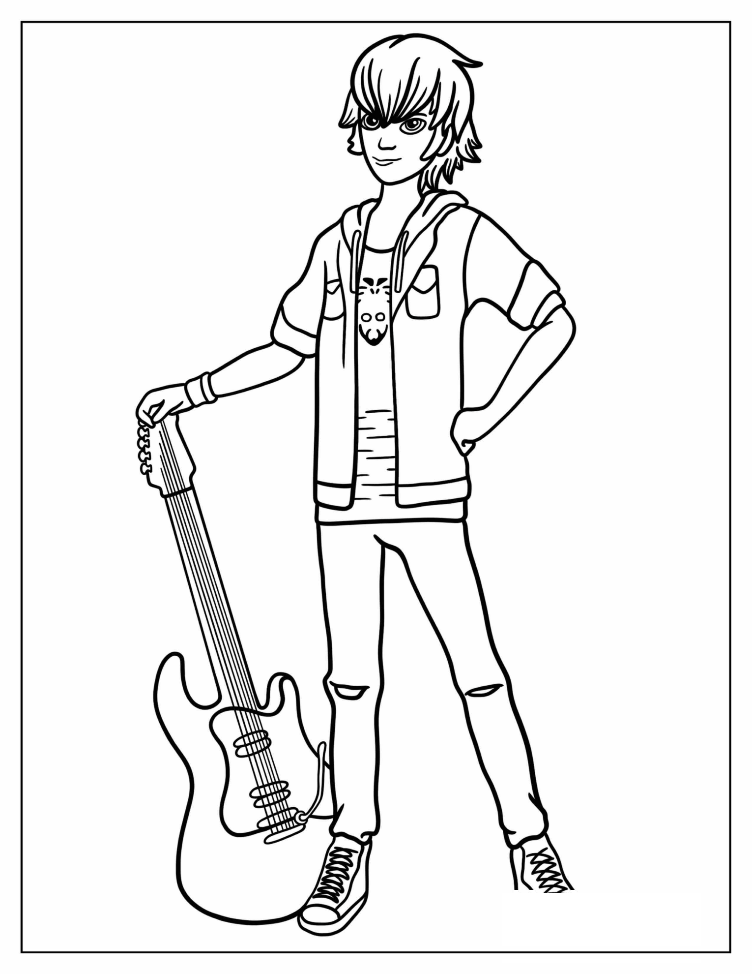 Luka Couffaine With His Electric Guitar