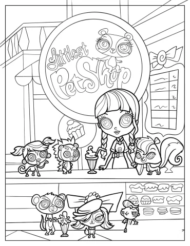 Littlest Pet Shop With Minka, Pepper, And Russell