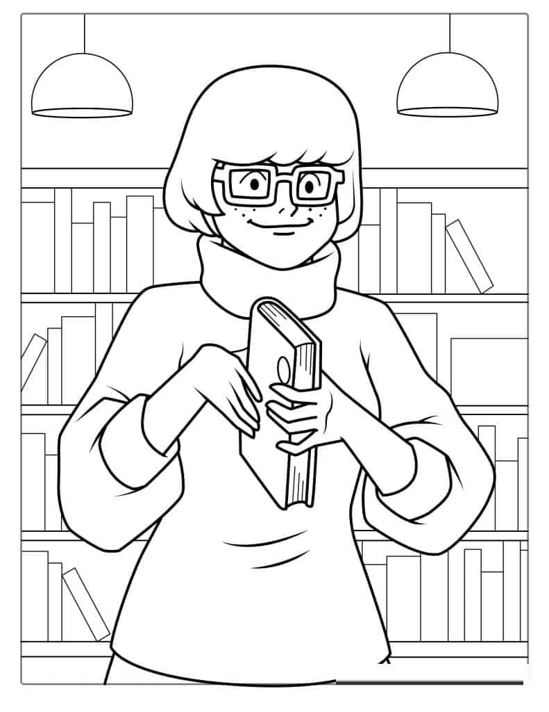 Velma From Scooby-Doo Coloring Picture