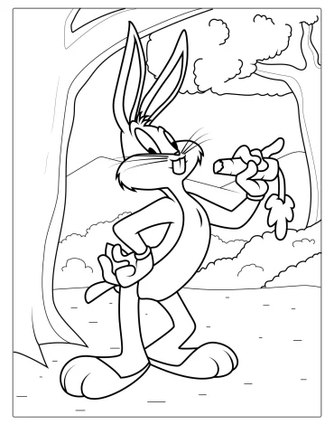 Bugs Bunny From Looney Tunes To Color