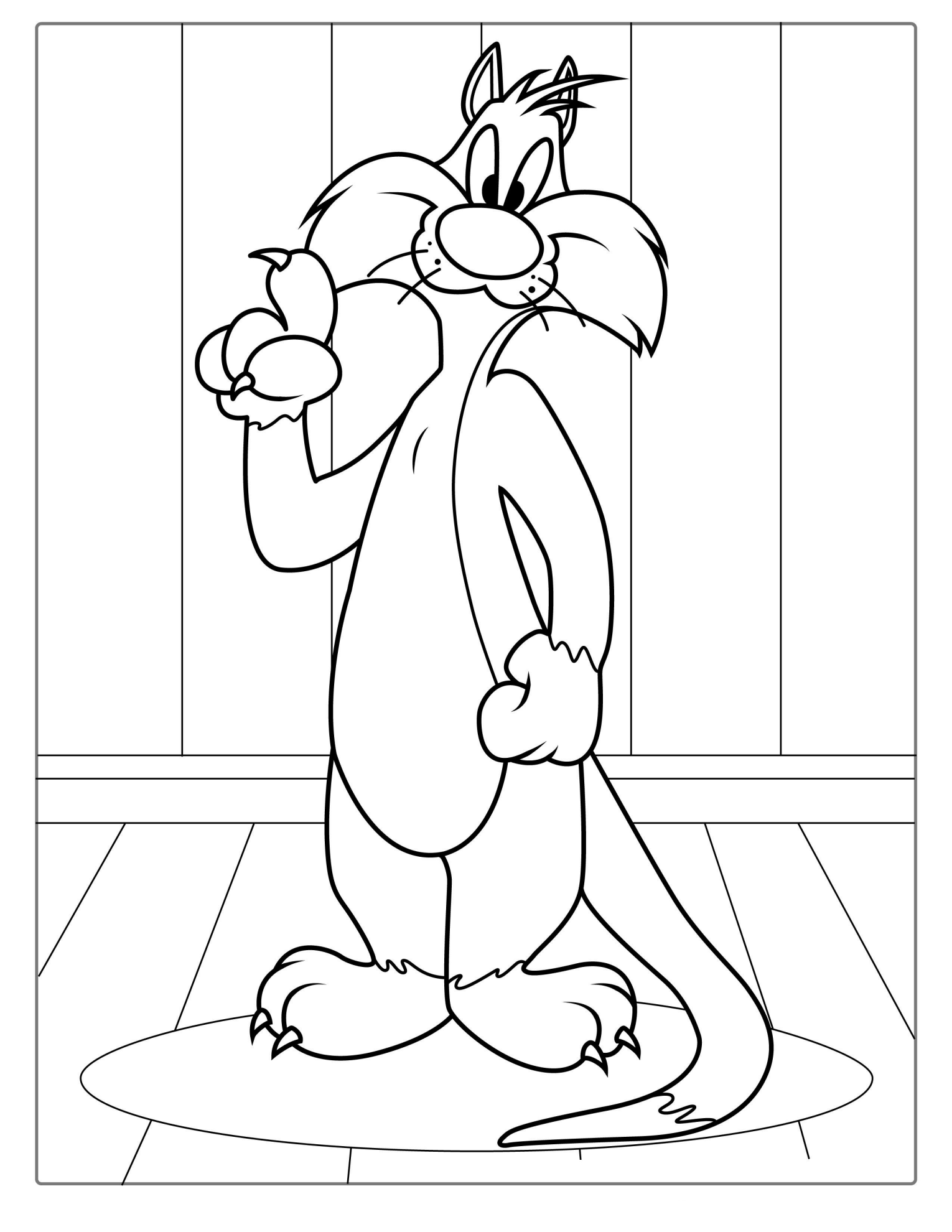 Sylvester The Cat Coloring Sheet