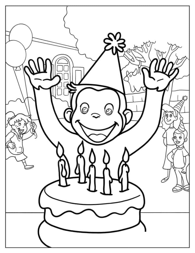 Happy Birthday Themed Curious George