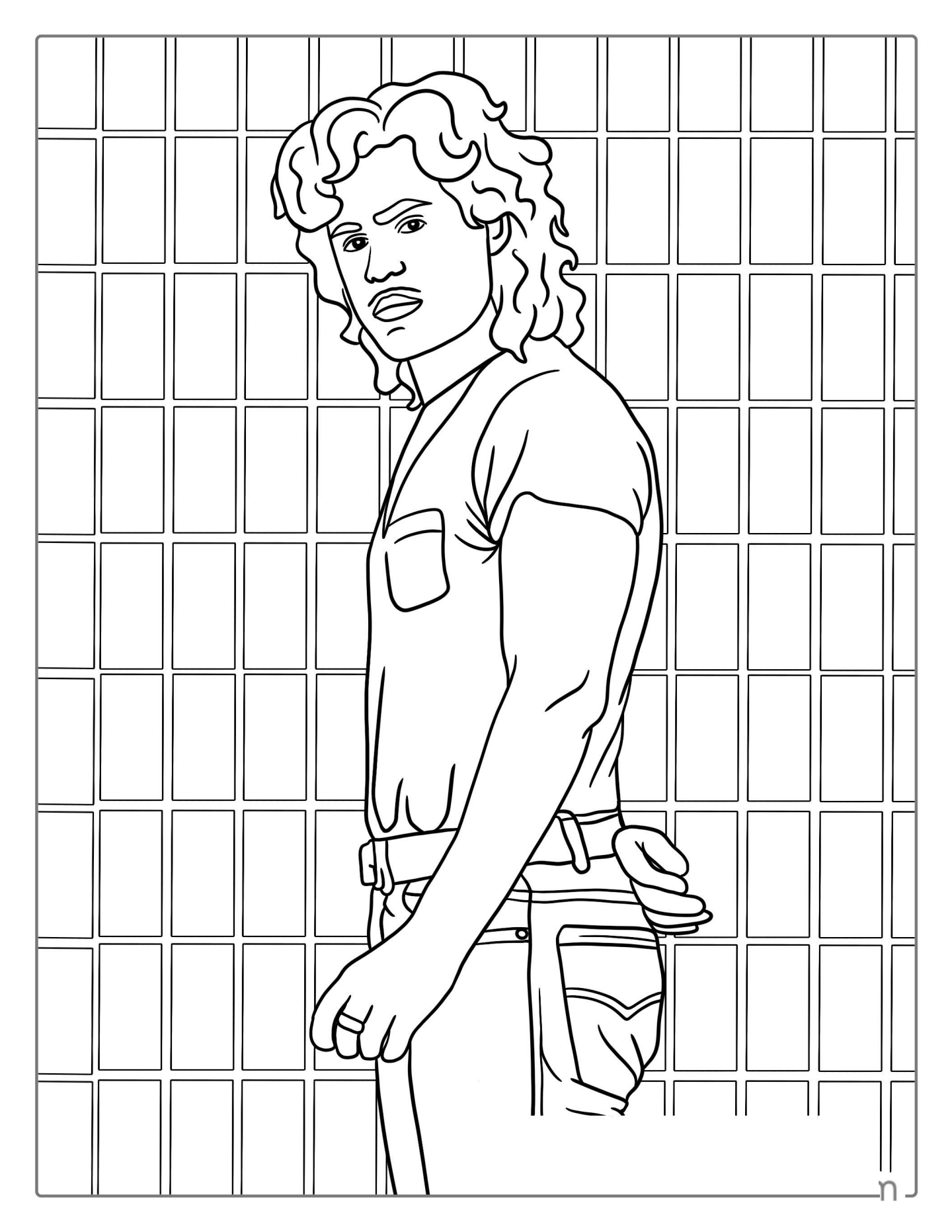 Billy Hargrove Coloring Sheet