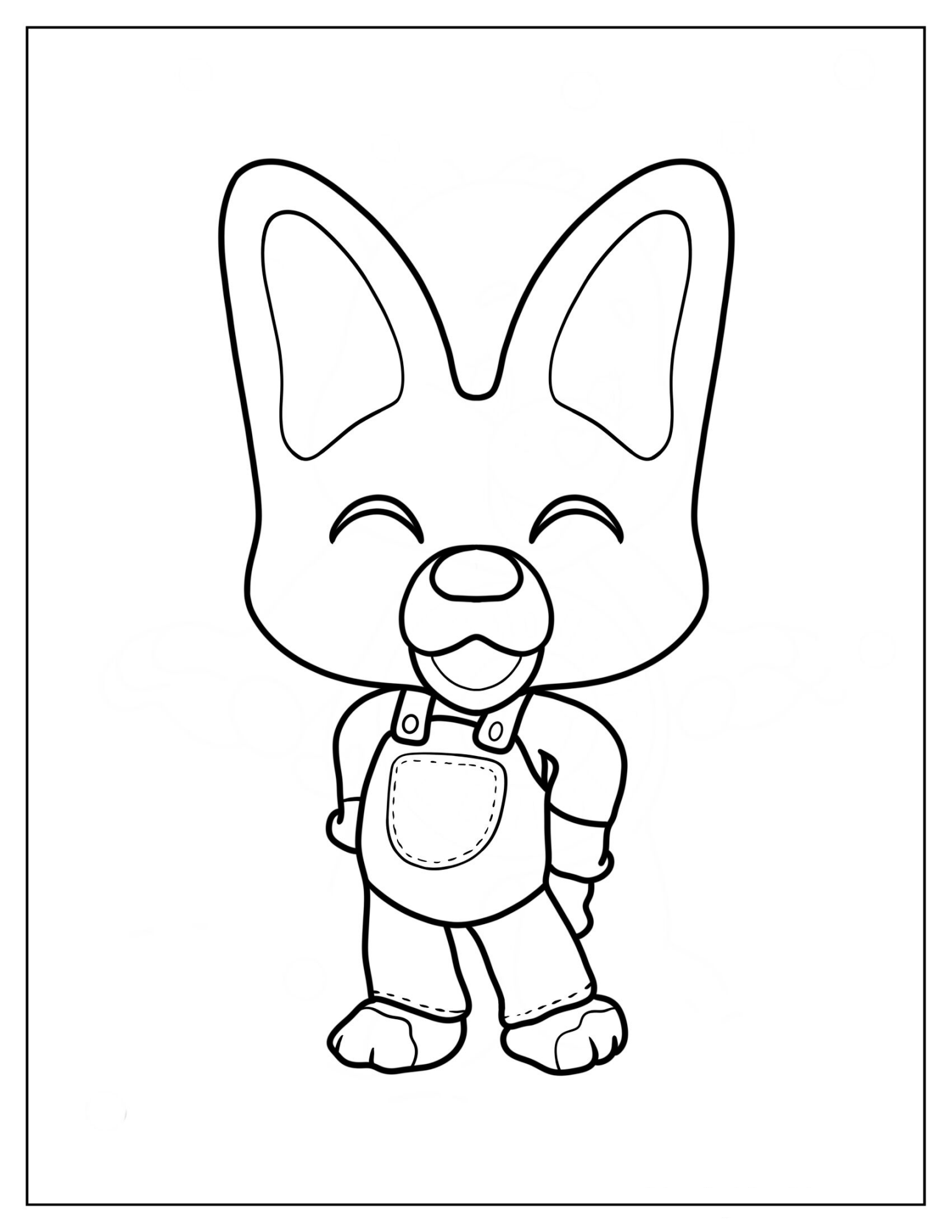 Eddy Outline Coloring Sheet For Preschoolers