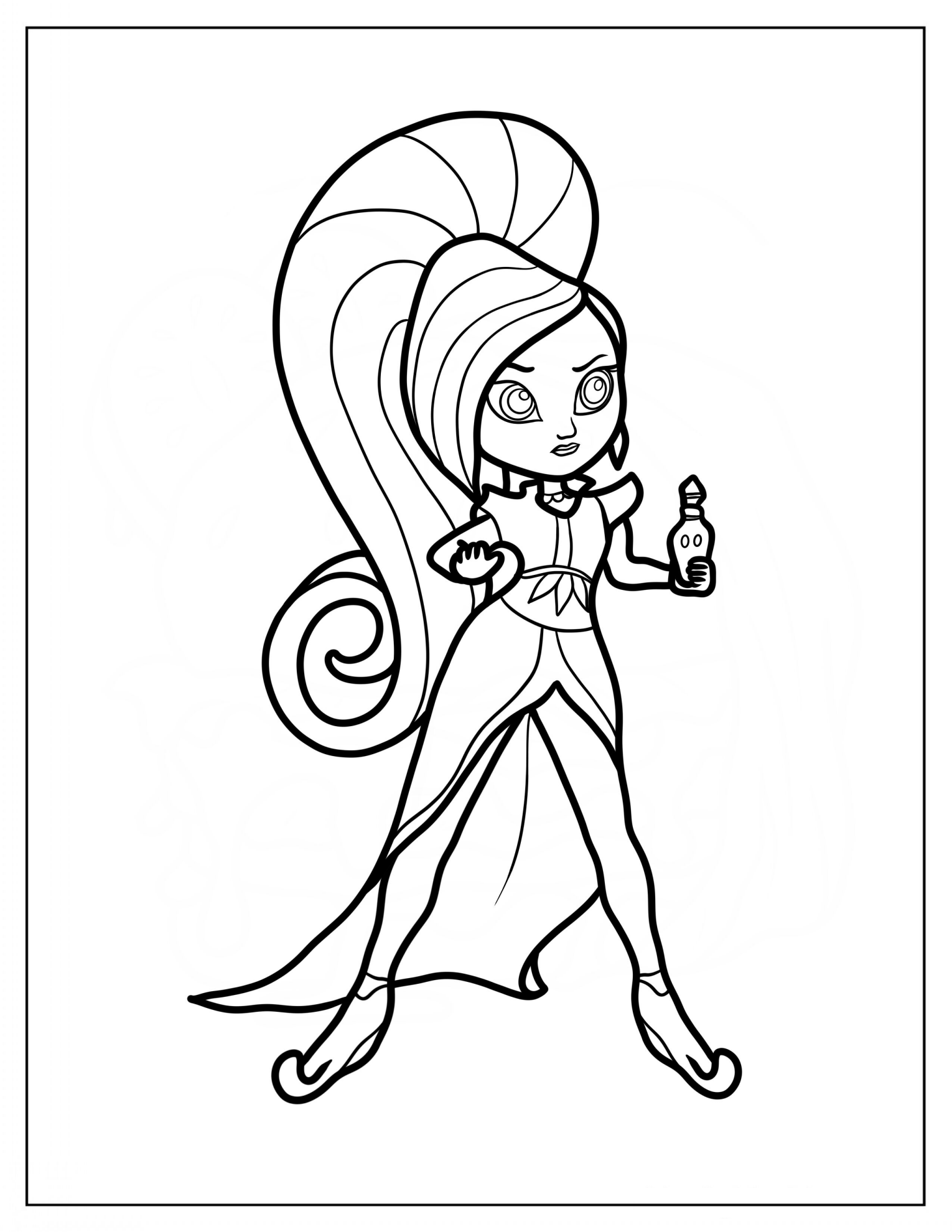 Zeta The Sorceress Holding Potion