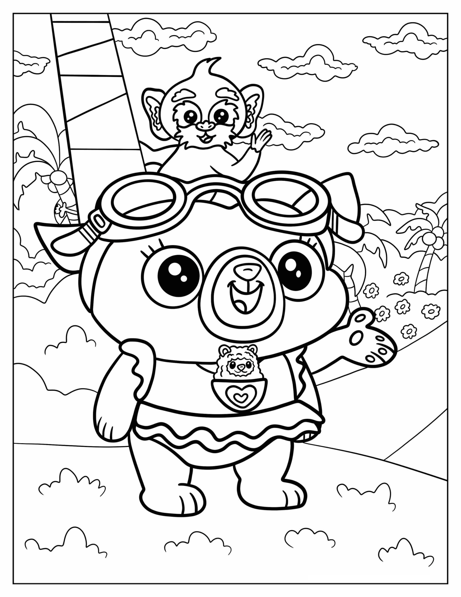 Tamarin Monkey With Chip And Potato