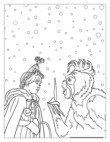 Cindy Lou And The Grinch In The Snow
