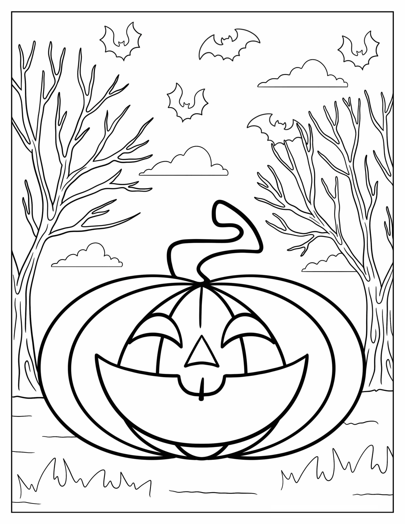 Smiling Jack O Lantern During Halloween