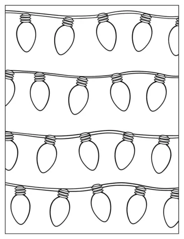 Lots Of Small Christmas Lights To Color