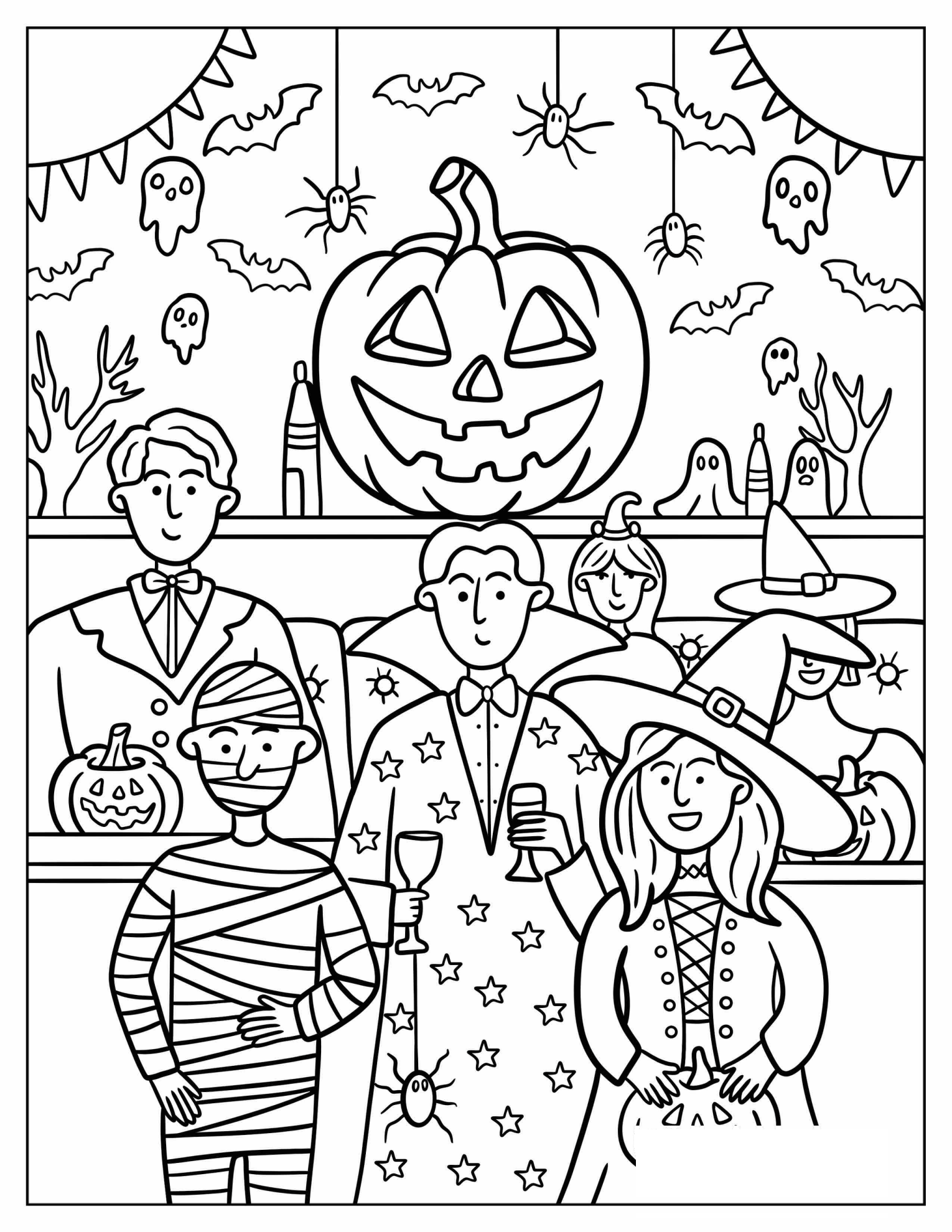 Halloween Party with Jack o’ Lantern