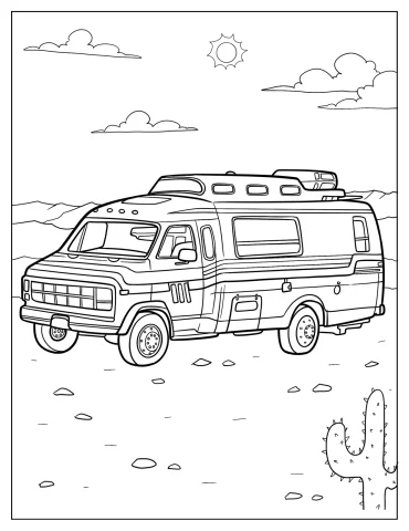 GMC Vandura RV In The Desert