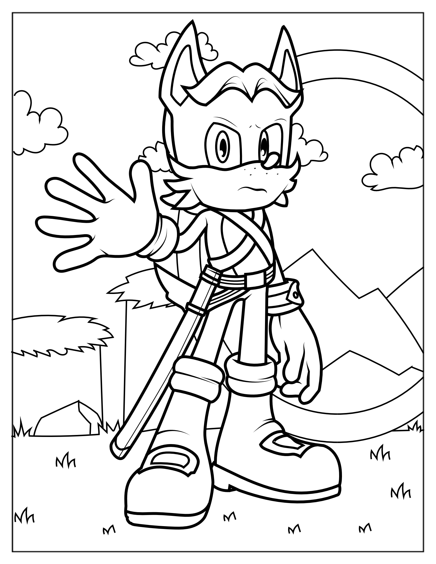 Antoine D’Coolette Coloring Page For Kids