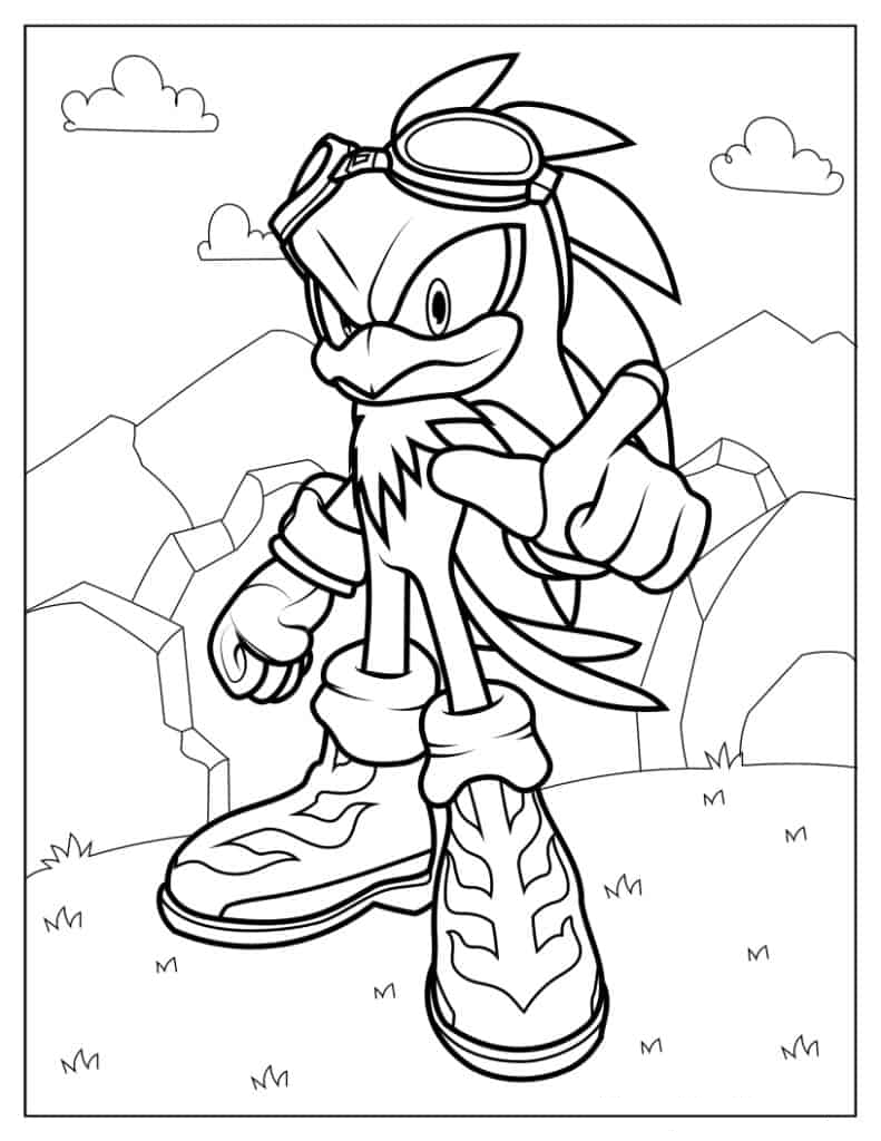 Coloring Sheet Of Jet The Hawk