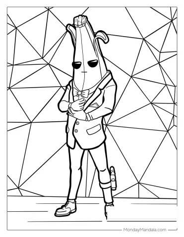 Fortnite Peely Wearing Suit