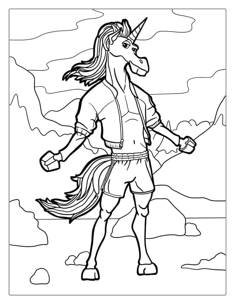 Fortnite Unicorn Skin To Color