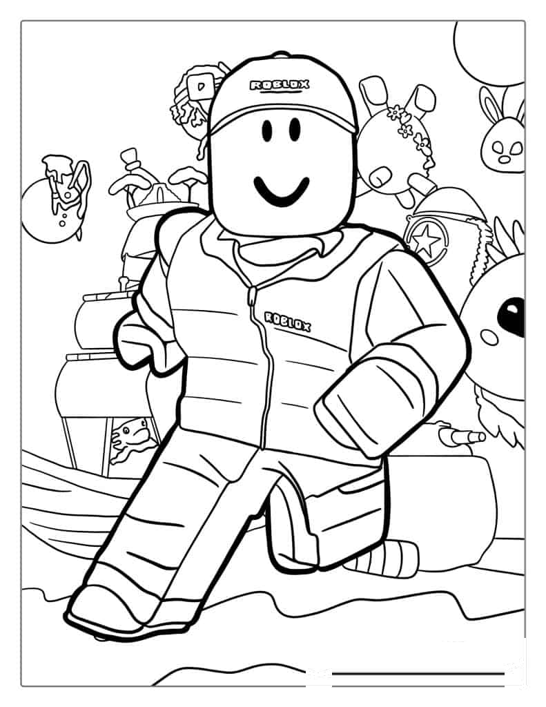 Roblox Character Skin Coloring For Kids