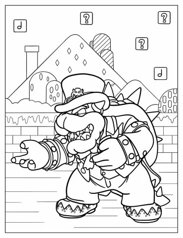 Bowser Dressed In Wedding Suit