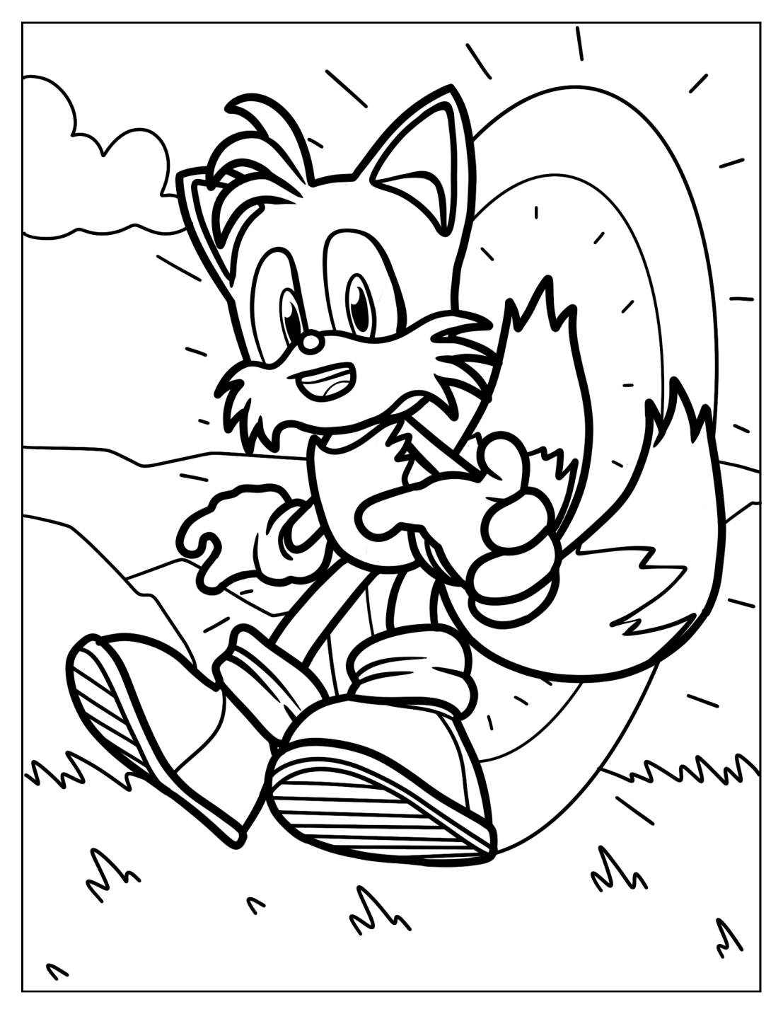 Tails In Front Of The Gold Ring