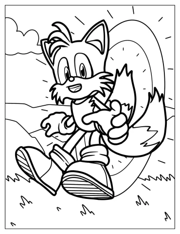 Tails In Front Of The Gold Ring