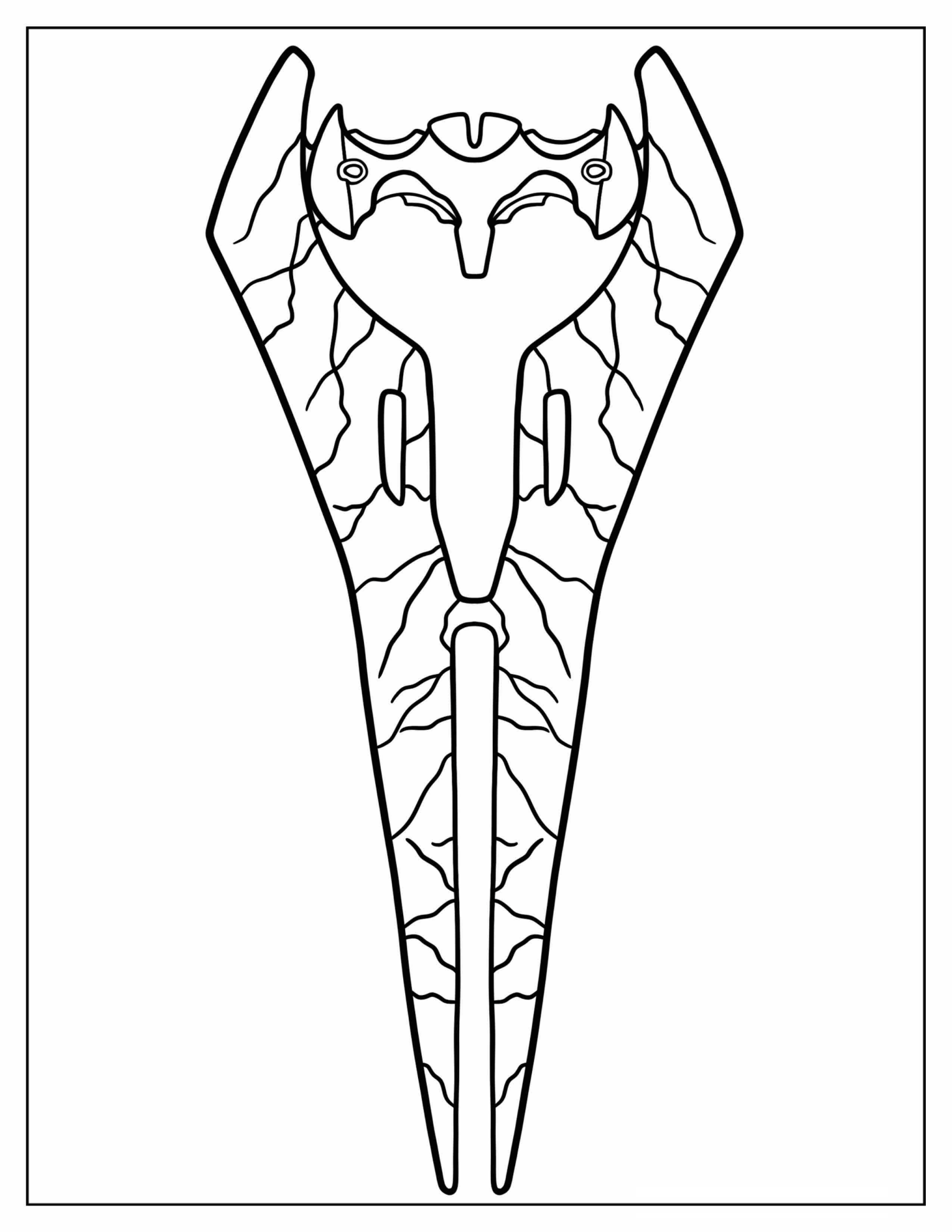 Halo Energy Sword Coloring Page