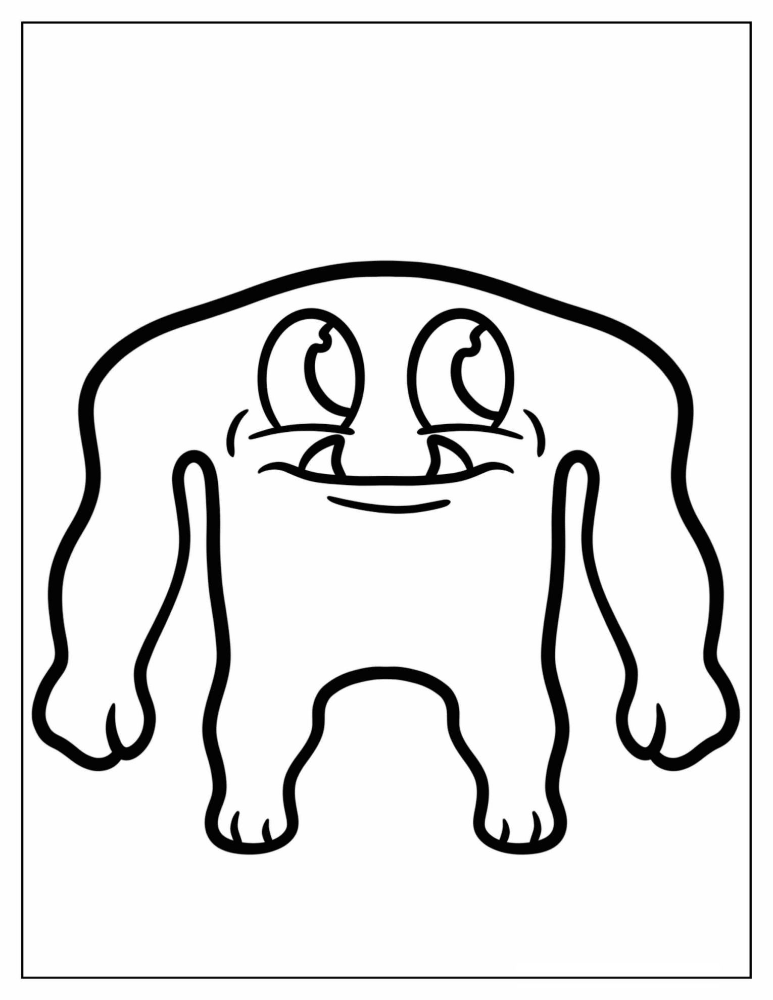 Smiling Captain Fiddles Coloring Page For Preschoolers