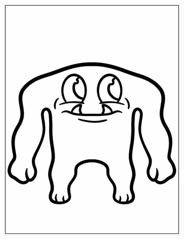 Smiling Captain Fiddles Coloring Page For Preschoolers