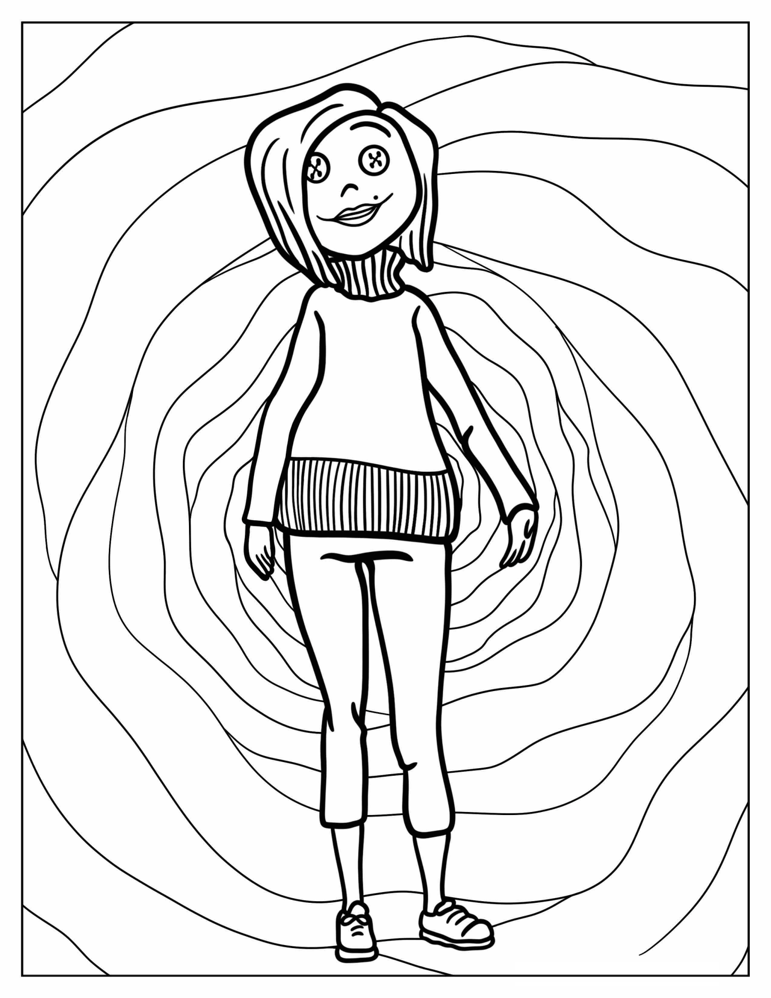 Creepy Other Mother Coloring Page