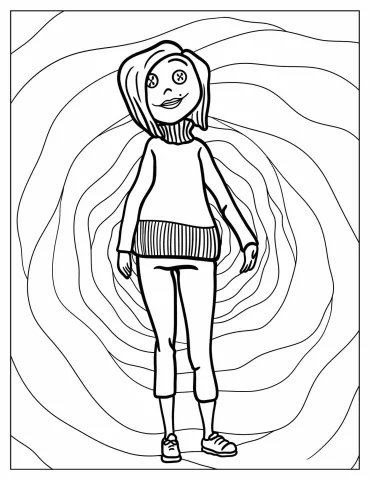 Creepy Other Mother Coloring Page