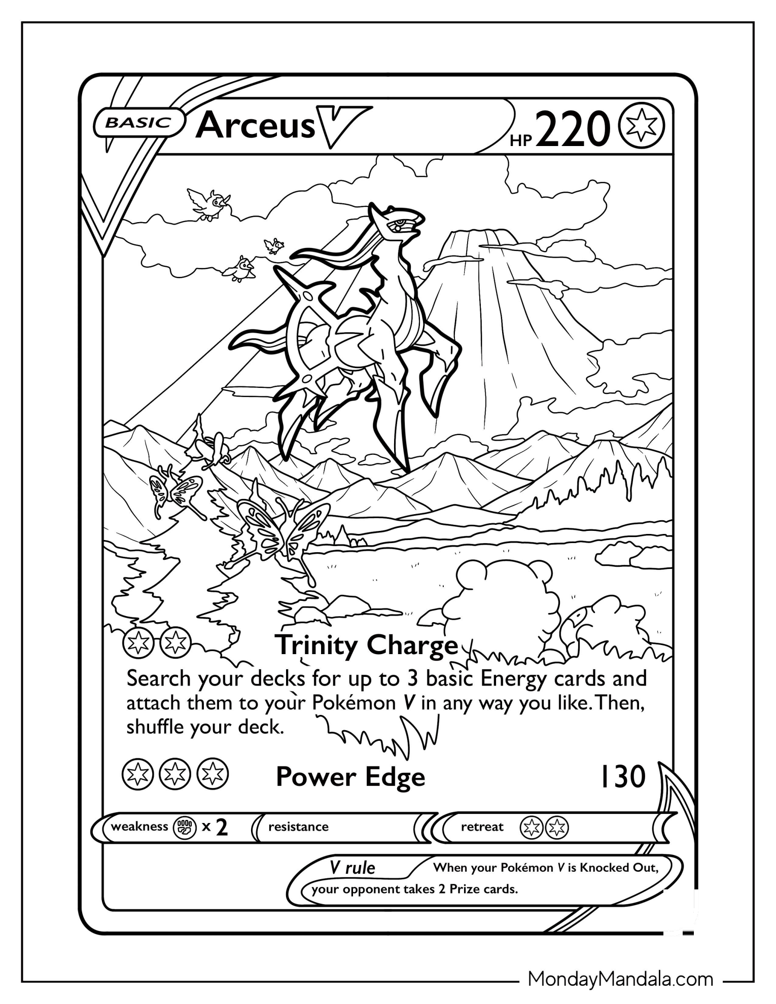Arceus Trinity Charge Pokemon Card