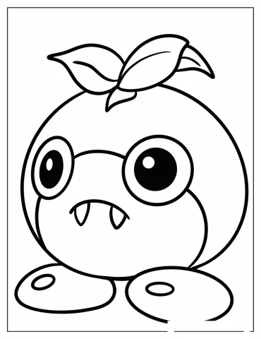 Kawaii Goombud Coloring Page For Preschoolers