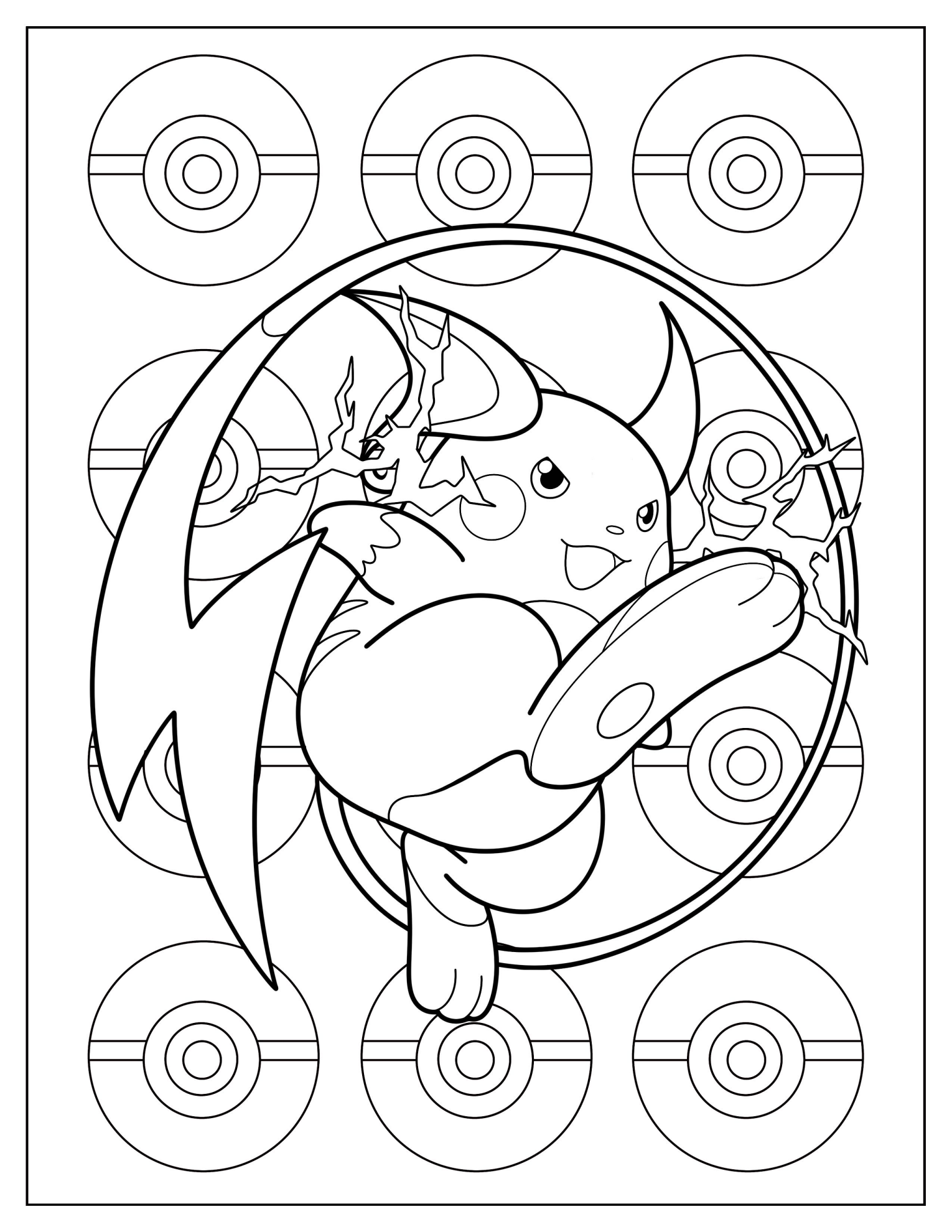 Cool Raichu With Lightning Cheeks