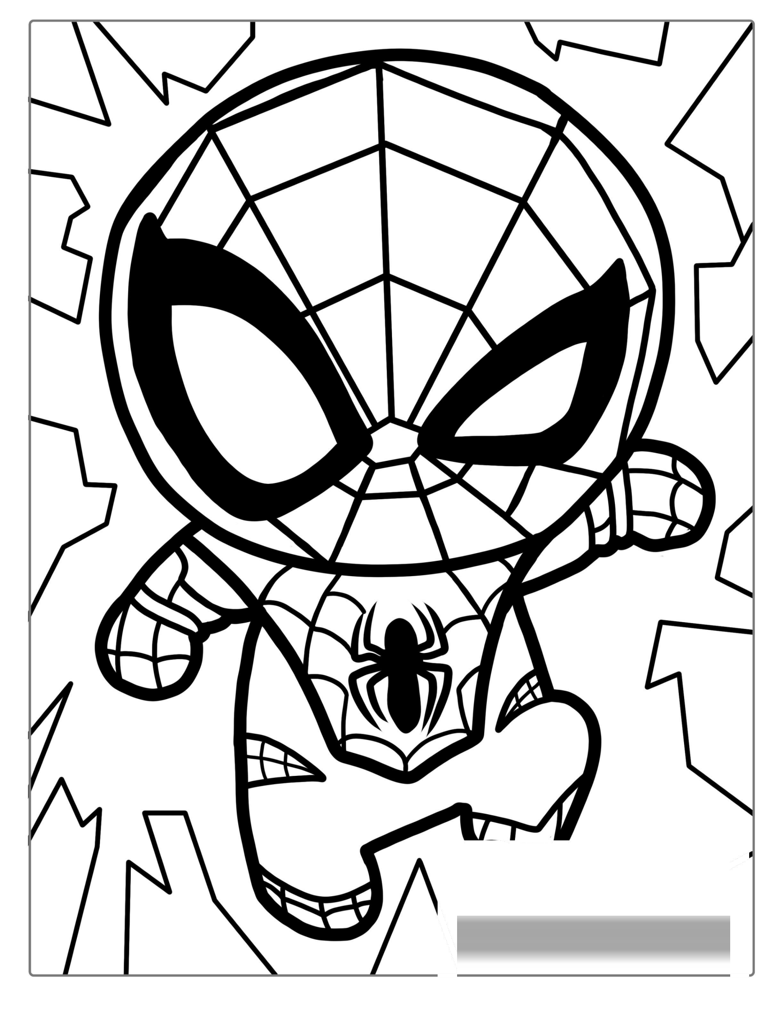Easy Spider-Man Coloring For Kids(1)