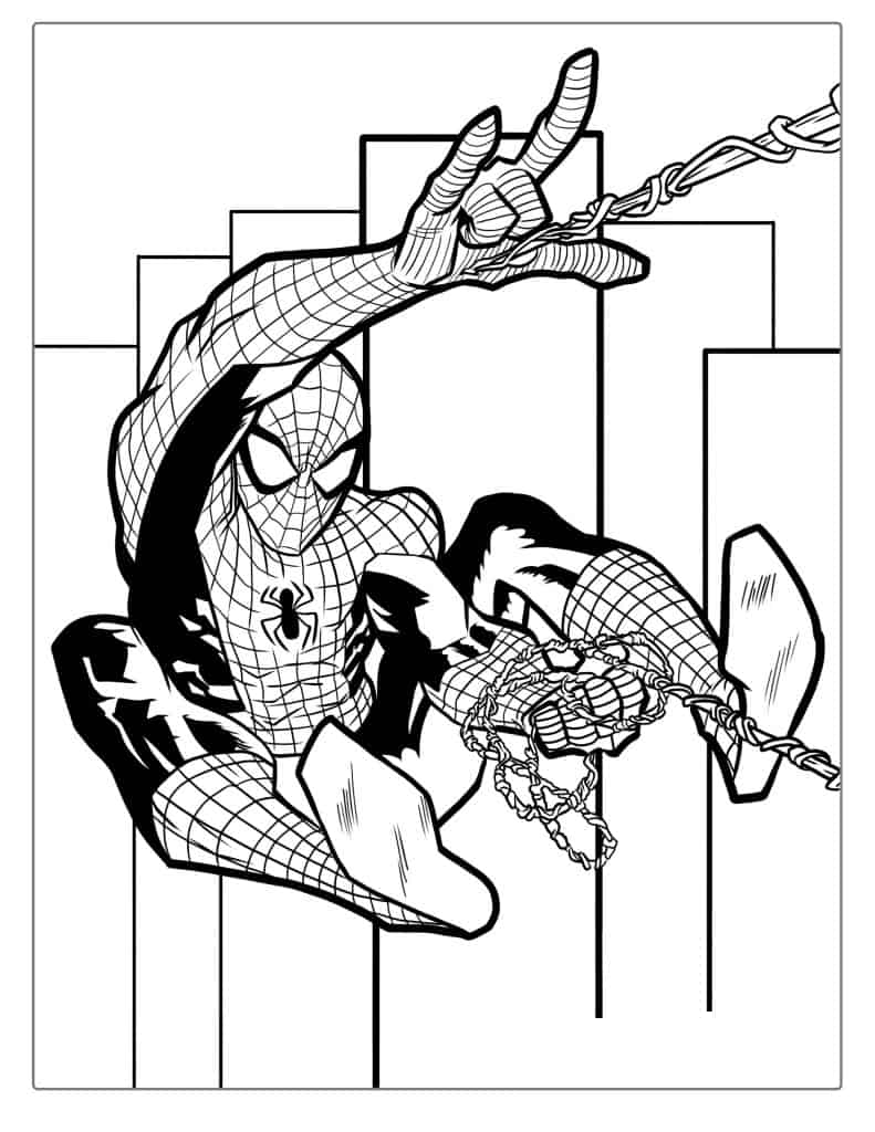 Spider-Man With Web Slinger In City