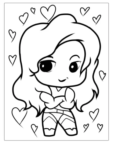 She Hulk Cartoon Coloring In For Kids
