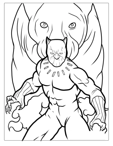 Black Panther Coloring Page