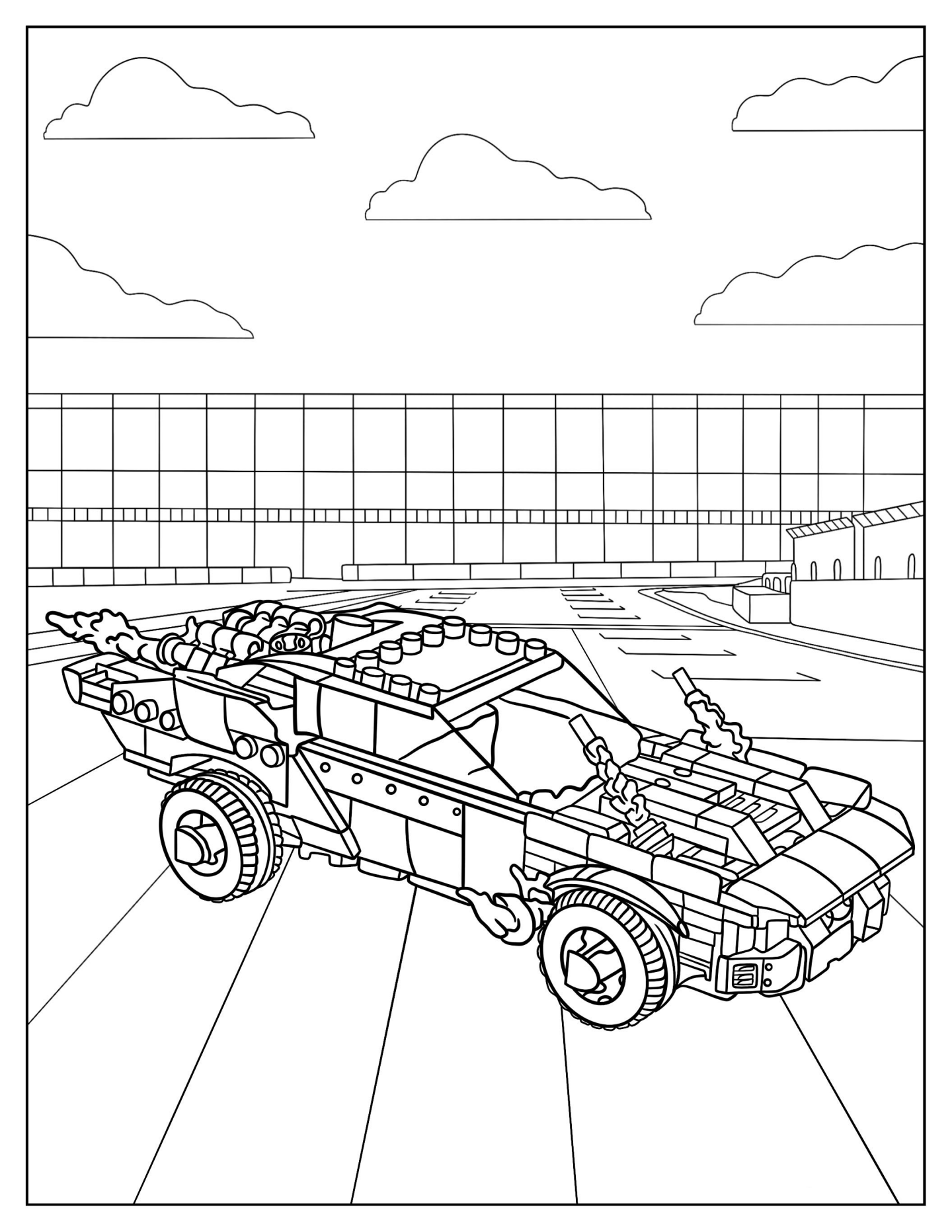 Lego Batmobile To Color