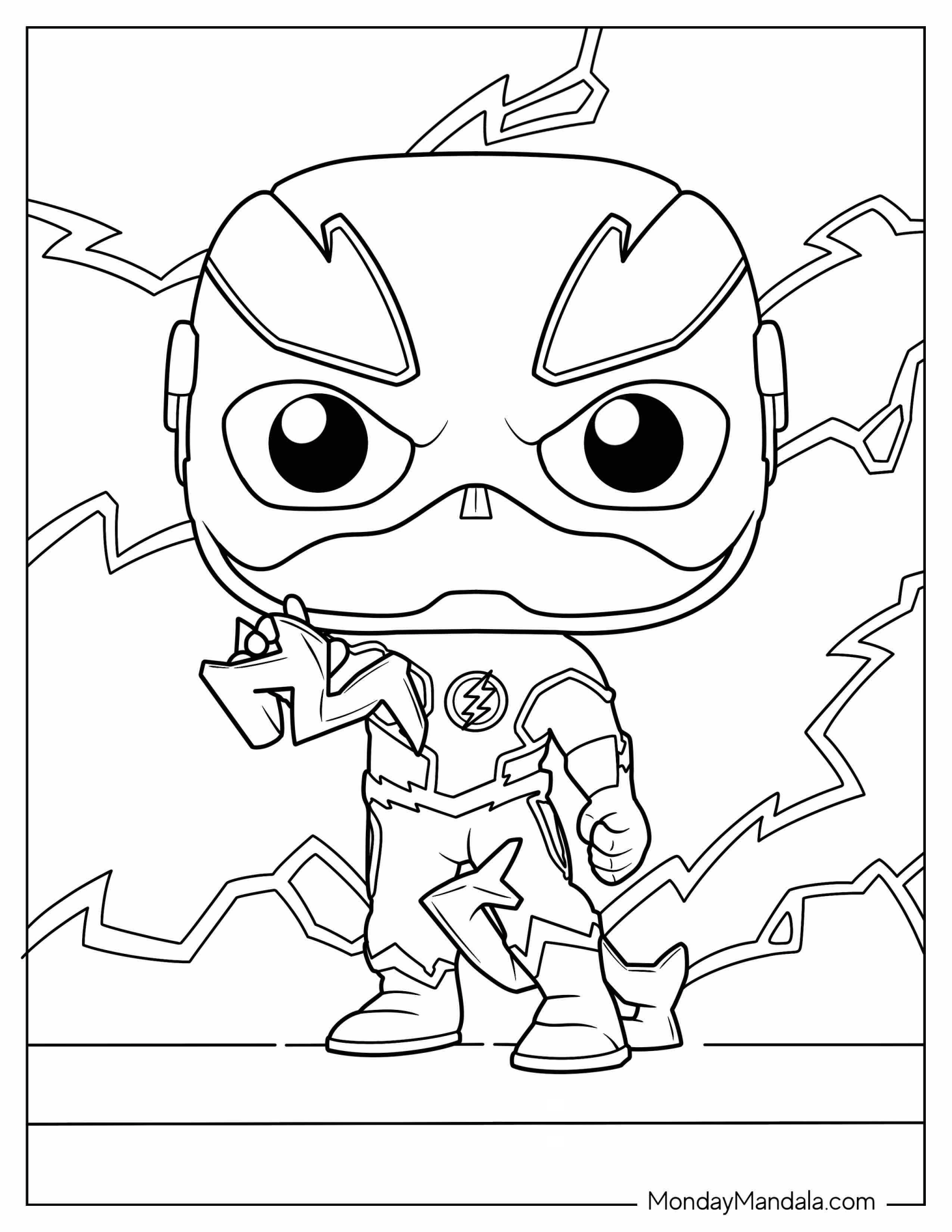Cute Funko Pop Flash To Color