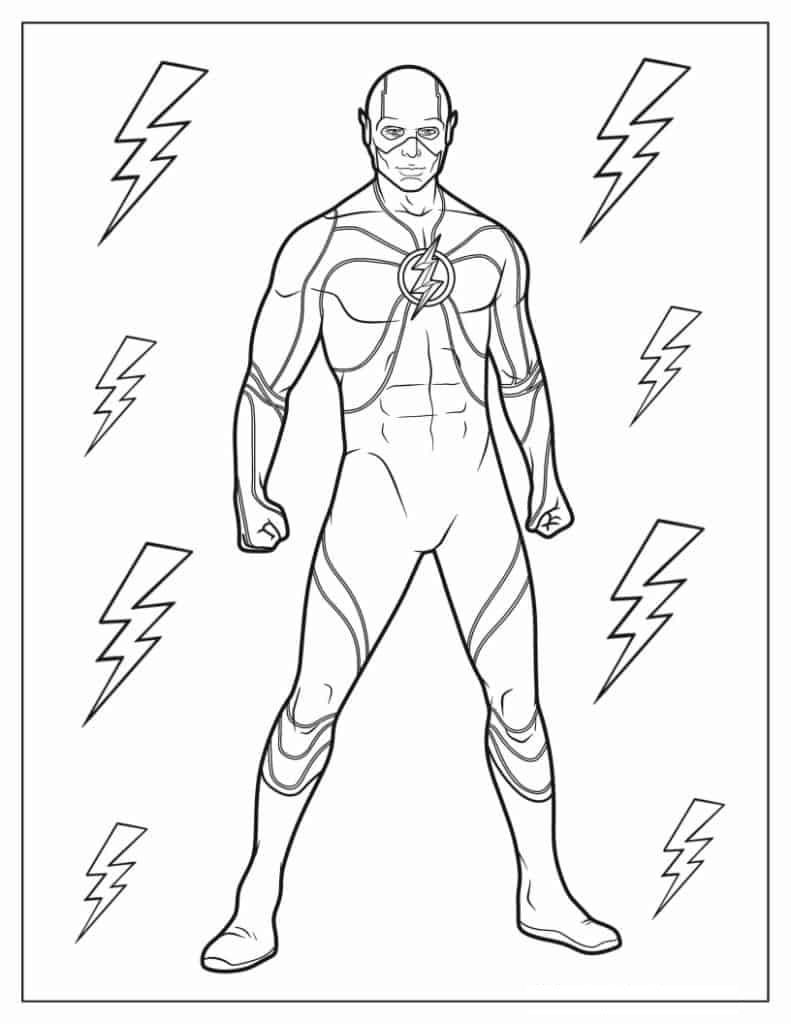 Easy To Color Flash For Kids