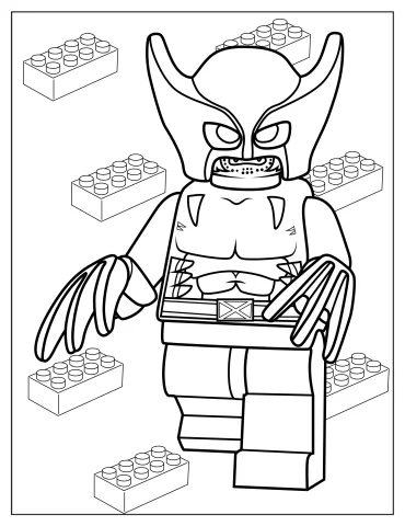 X Men Wolverine Coloring Sheet For Preschoolers