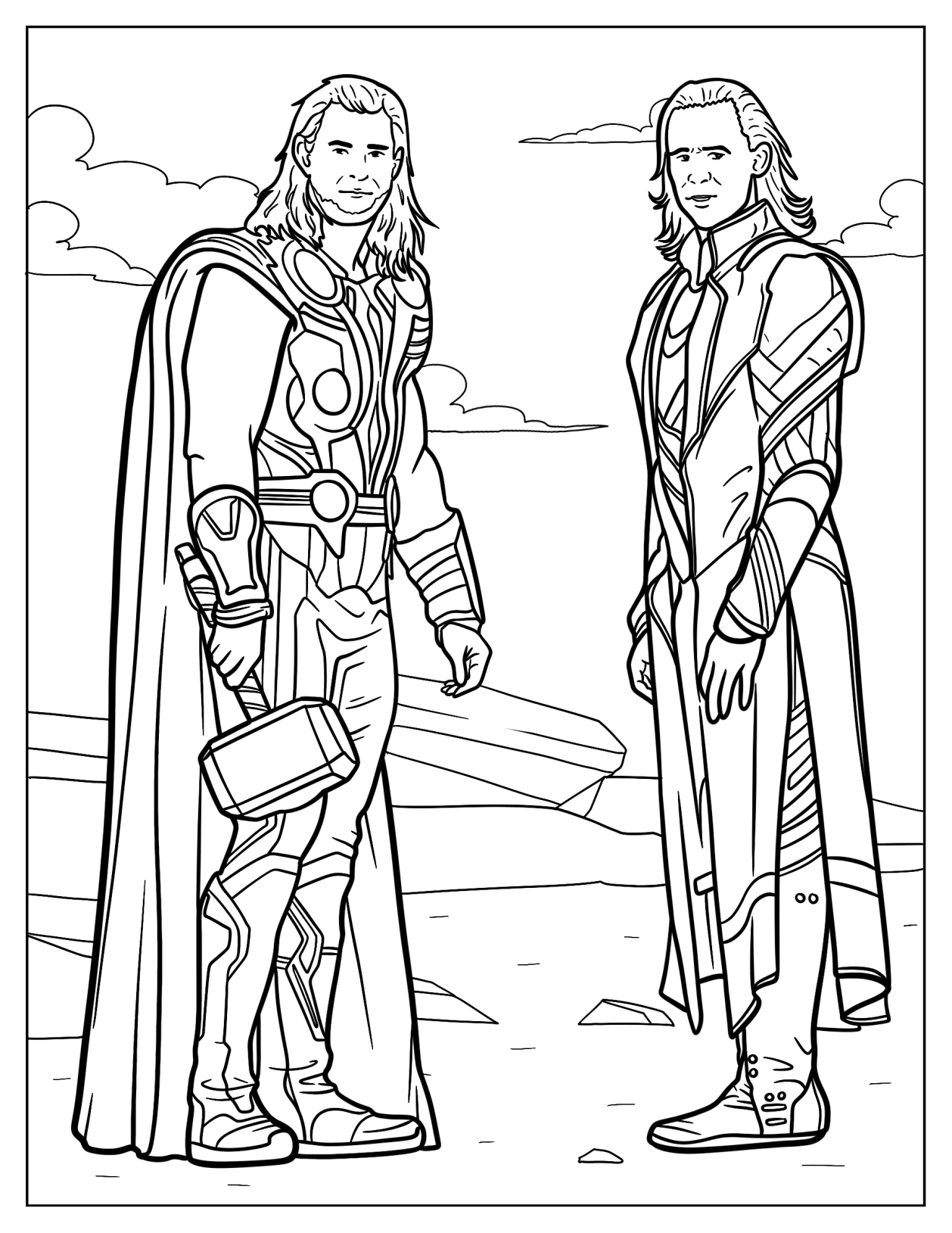 Chris Hemsworth And Tom Hiddleston As Thor And Loki