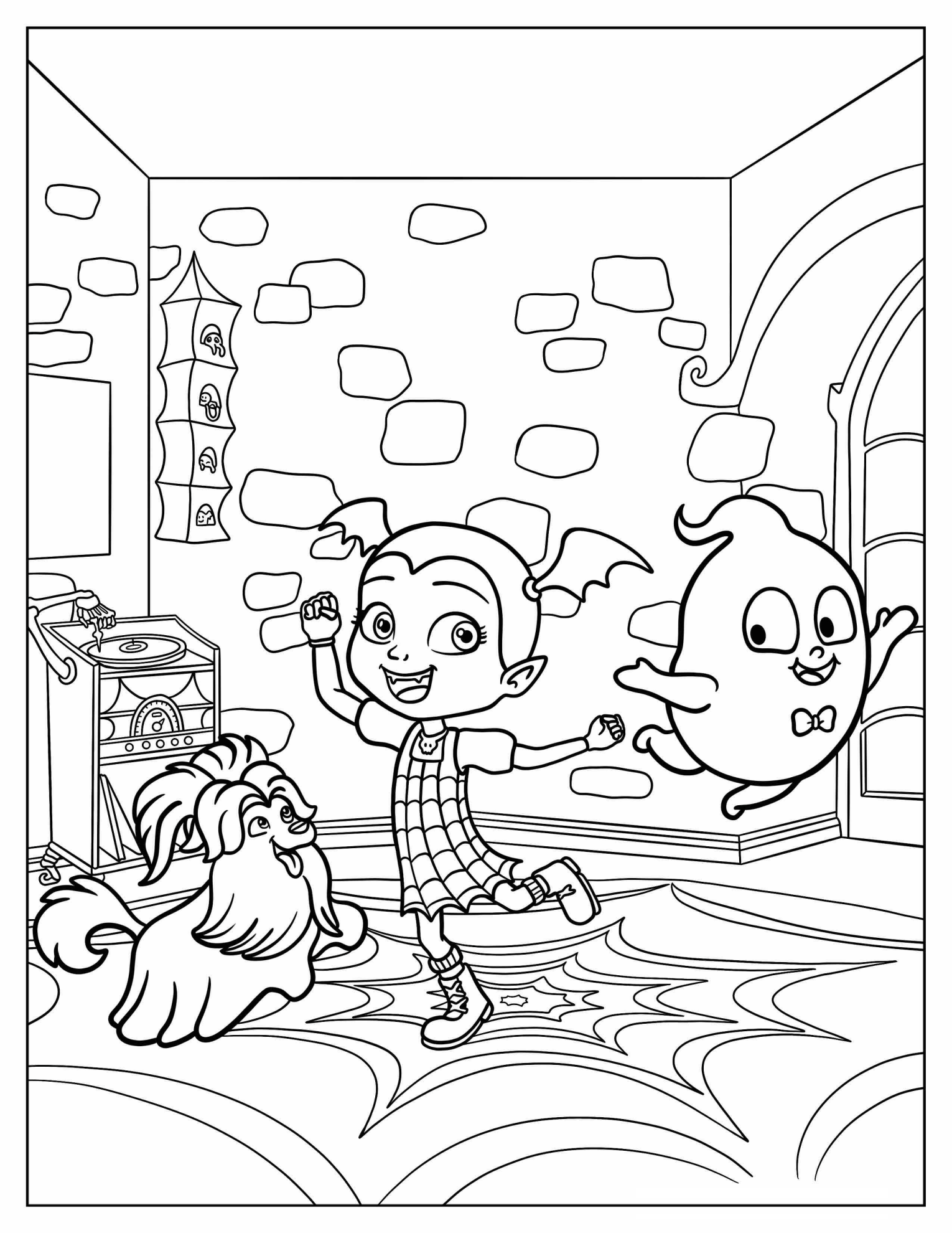 Vampirina Dancing With Wolfie And Demi