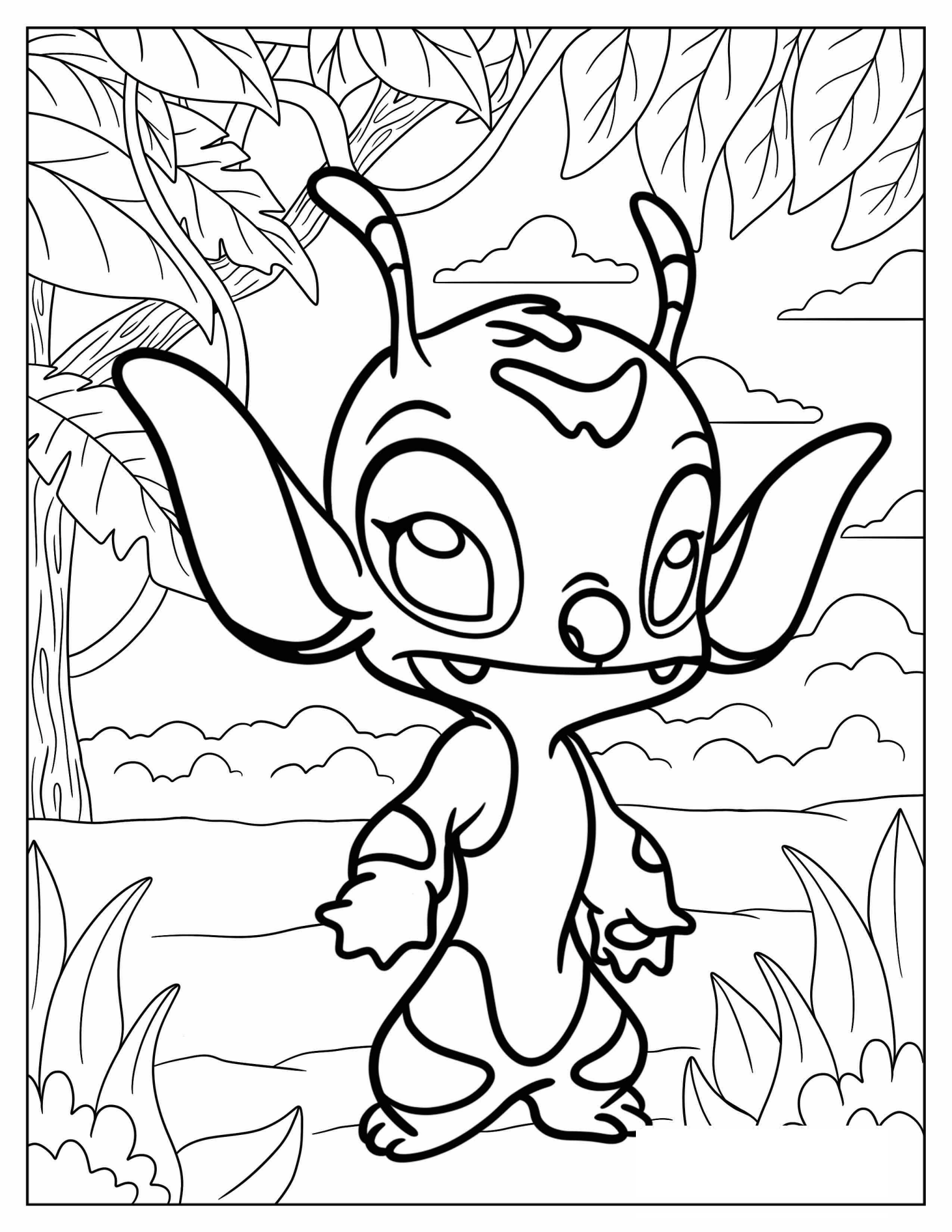 Lilo And Stitch Experiment 149 Bonnie Coloring Page