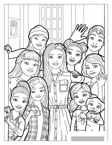 Barbie And Dreamhouse Adventures Coloring Page