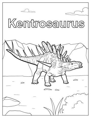 Dinosaur Coloring Pages - Part 5 (8 pages)