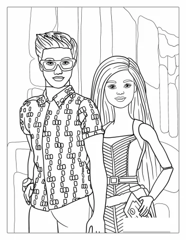 Ken And Barbie At The Beach