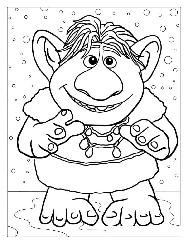 Bulda Troll Coloring Page