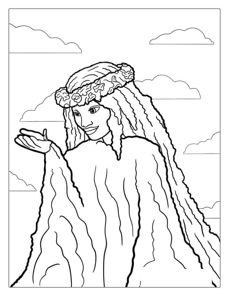 Te Fiti (Mother Nature) From Moana To Color