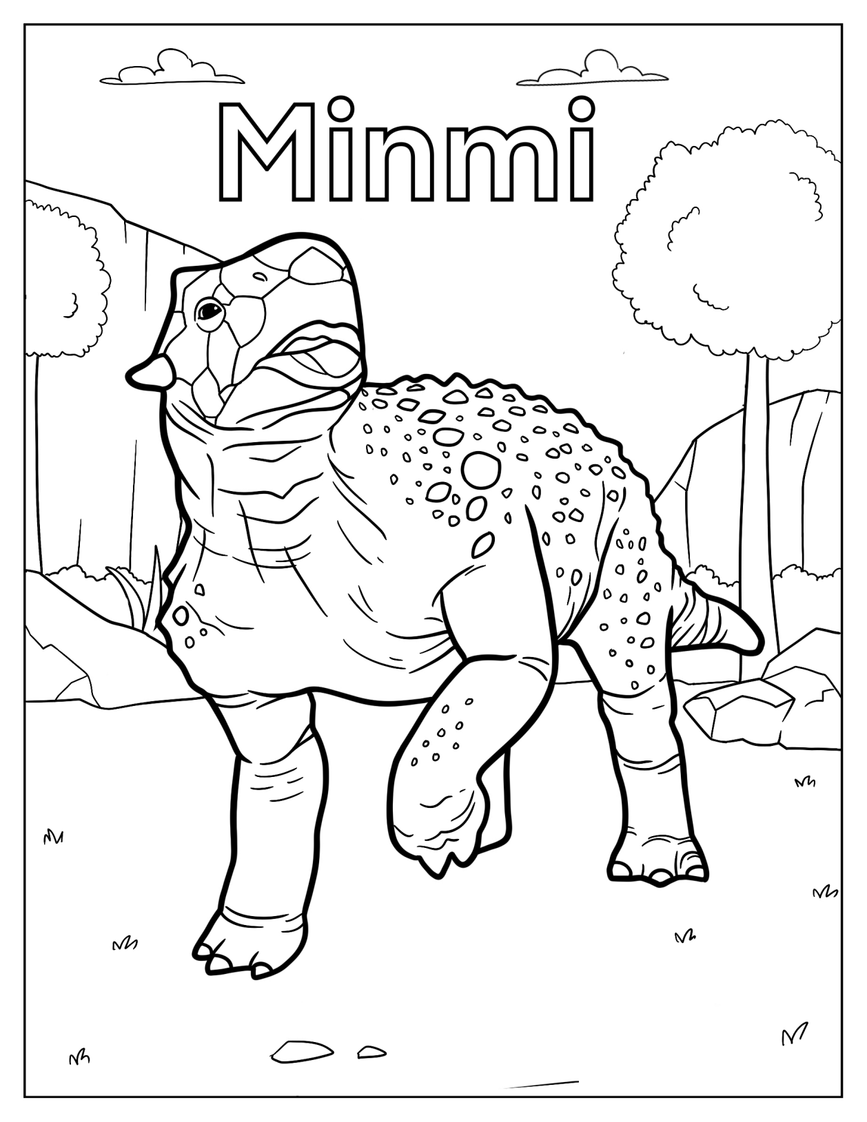 Dinosaur Coloring Pages - Part 6 (7 pages)